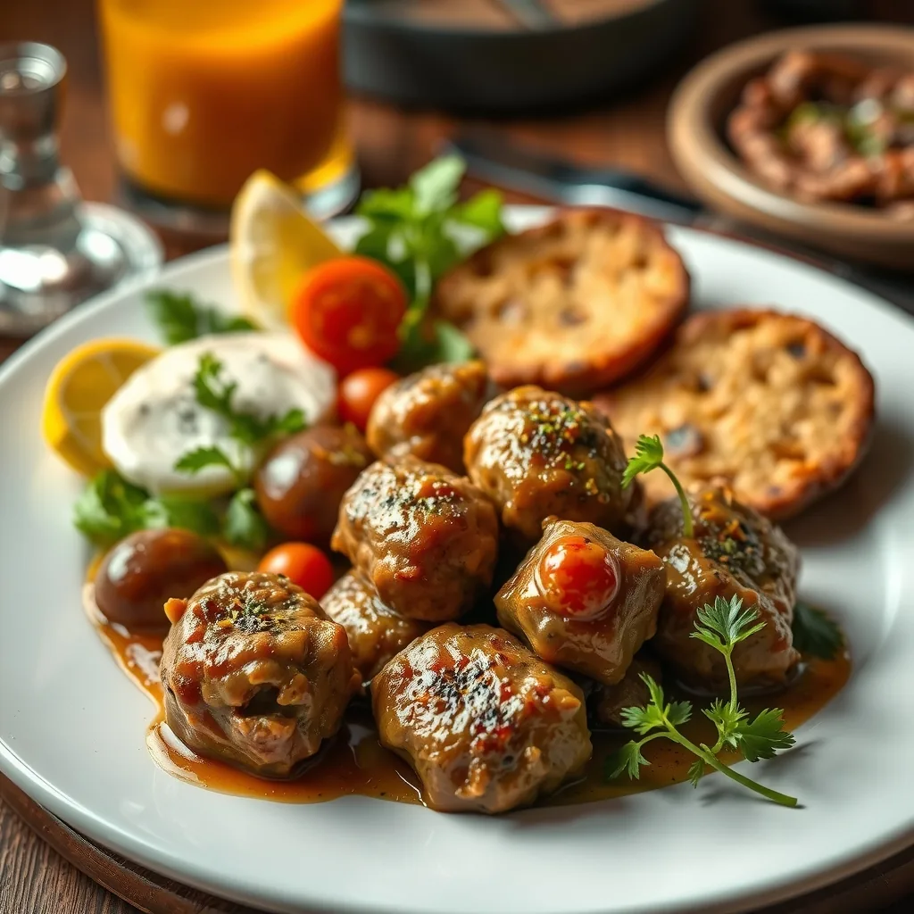 Kapadokya'da Izgara Köfte Menü Kalori ve Besin Değerleri